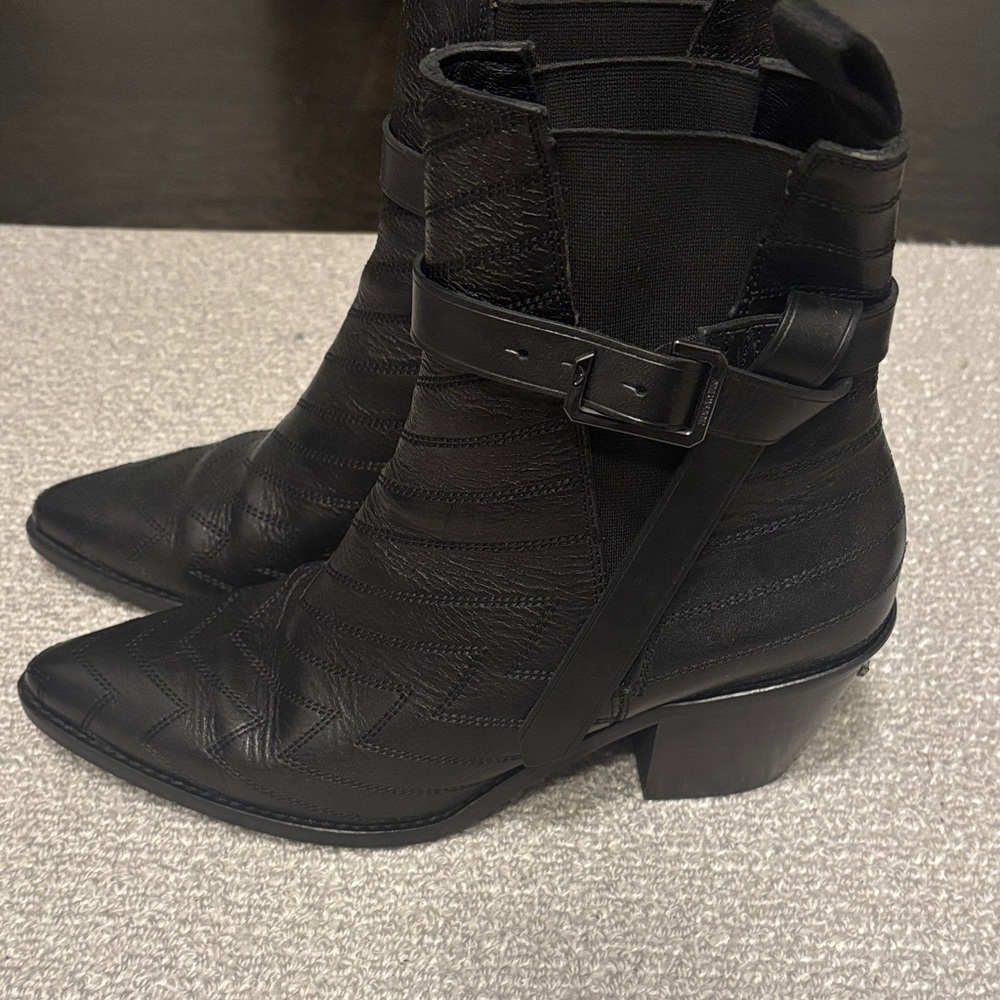 Zadig & Voltaire Tyler Cecelia Black Leather Bootie